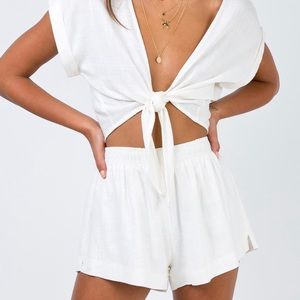 White comfy beach shorts